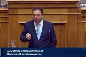 Ερώτηση Κωνσταντόπουλου σε Λιβανό για τους ελαιοπαραγωγούς της Αιτωλοακαρνανίας