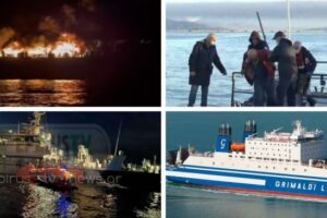 Ηγουμενίτσα: Φωτιά σε πλοίο με 237 επιβάτες – Εγκατέλειψαν με σωστικές λέμβους οι 286 επιβαίνοντες (video)