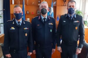 Πάτρα: Εθιμοτυπική επίσκεψη στην ΕΛ.ΑΣ. του νέου διοικητή της Πυροσβεστικής Υπηρεσίας Δυτικής Ελλάδας
