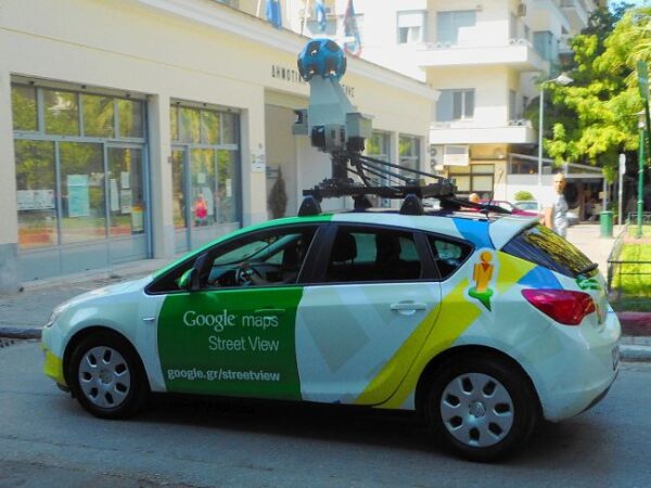 google maps streetview car in greece