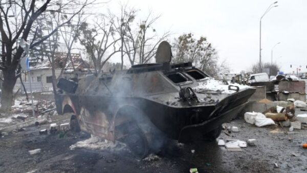 kiev ukraine smoke vehicle ap