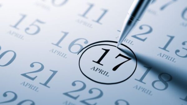 calendar 17april shutterstock