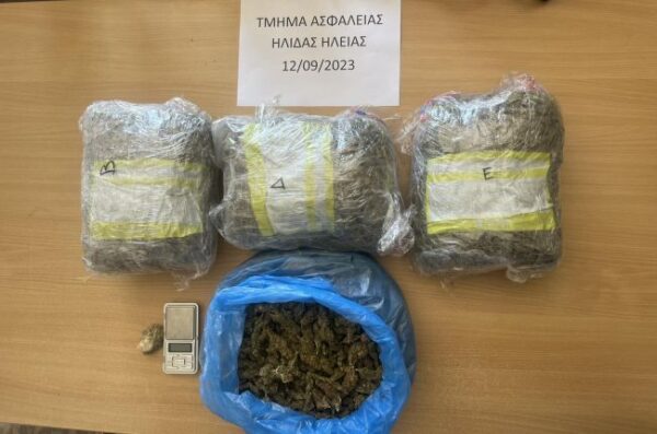 13 9 2023 Συνελήφθη άνδρας στην Αμαλιάδα για διακίνηση ναρκωτικών