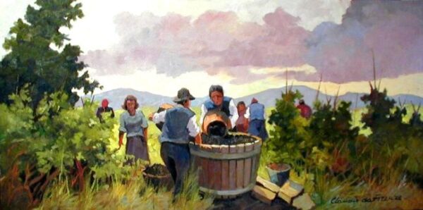 claudio da firenze le opere la vendemmia30x60