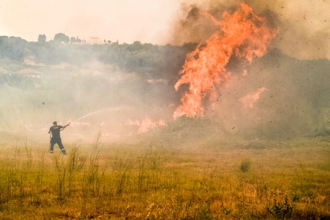 ΠΥΡΚΑΓΙΑ ΣΤΗΝ ΗΛΕΙΑ (ΓΙΑΝΝΗΣ ΣΠΥΡΟΥΝΗΣ/ilialive.gr/eurokinissi)