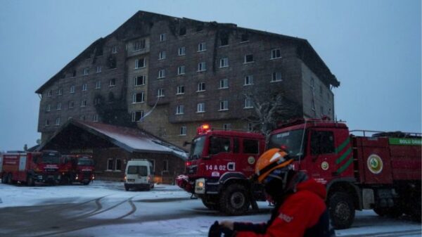 hotel turkey fire