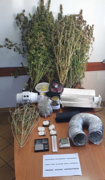 Συνελήφθη άνδρας στο Αγρίνιο για καλλιέργεια και κατοχή ναρκωτικών