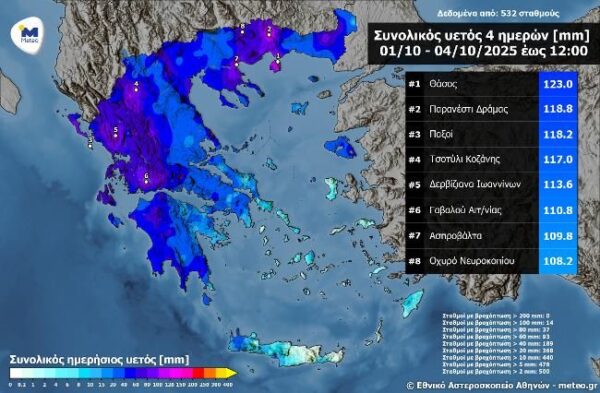 noa rainfall daily dem 4 days 04102025