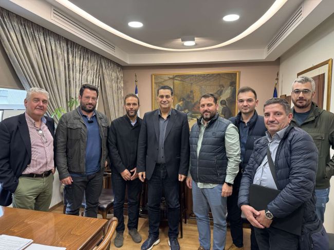 φωτο Συνάντησης Δημάρχου Αγρινίου με ΤΕΕ