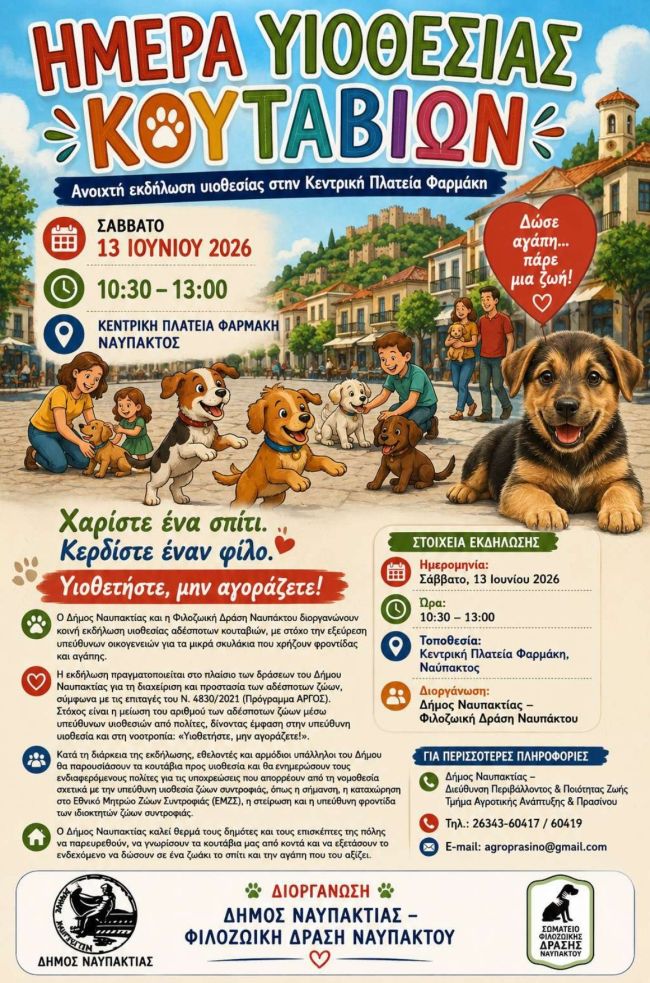 ΗΜΕΡΑ ΥΙΟΘΕΣΙΑΣ 13 6 2026