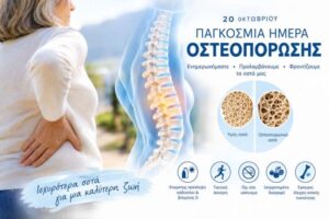 20 Οκτωβρίου – Παγκόσμια Ημέρα κατά της Οστεοπόρωσης